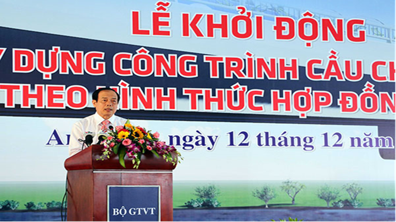 Phó Thủ tướng Chính phủ Phạm Bình Minh dự Lễ khởi động Dự án đầu tư xây dựng cầu Châu Đốc, tỉnh An Giang