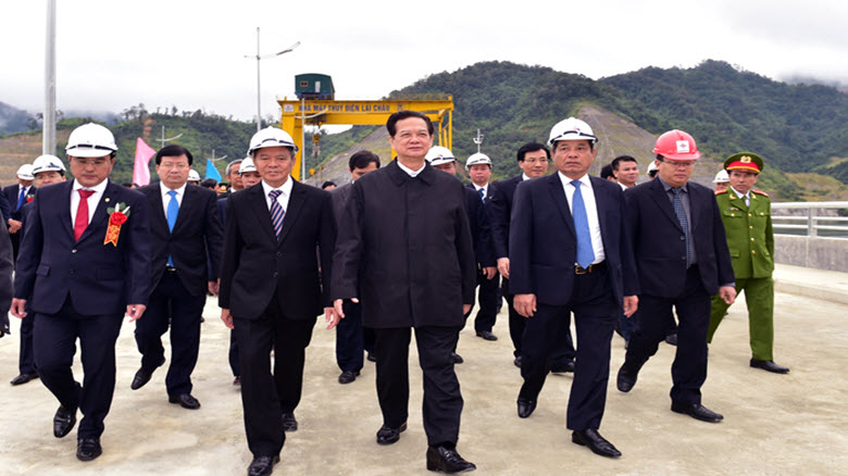 Thủ tướng dự lễ mừng Tổ máy số 1 Thủy điện Lai Châu phát điện