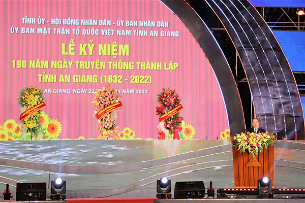 An Giang tổ chức Lễ kỷ niệm 190 năm thành lập tỉnh