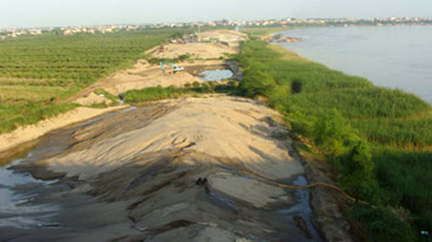  Hà Nội đấu giá 5 điểm khai thác cát san lấp năm 2016