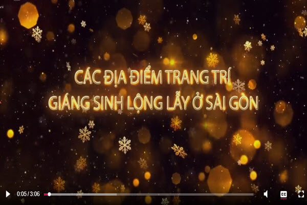 5 điểm trang hoàng Noel lộng lẫy ở Sài Gòn