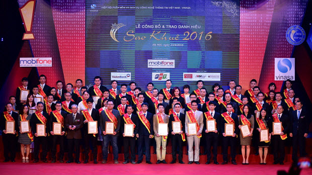 73 sản phẩm phần mềm và dịch vụ CNTT nhận giải Sao Khuê 2016
