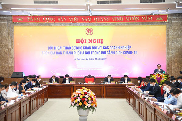 Ngày 14/12, Thành phố Hà Nội tiếp xúc, đối thoại doanh nghiệp năm 2022