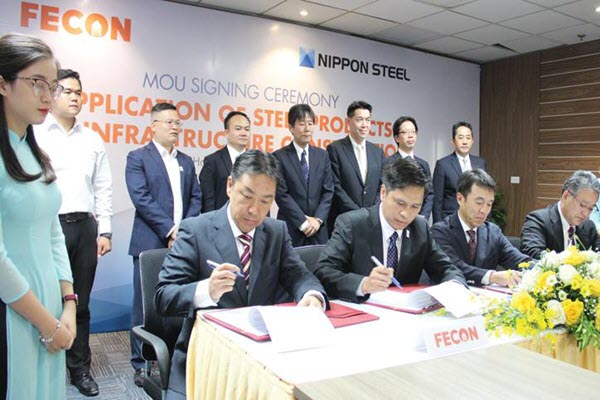 FECON hợp tác với Nippon Steel: Ứng dụng công nghệ thép Nhật vào các công trình hạ tầng