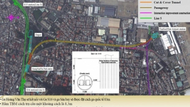  5.468 tỷ đồng thiết kế tuyến metro vào sân bay Tân Sơn Nhất