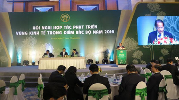 Hà Nội tổ chức Hội nghị hợp tác phát triển vùng KTTĐ Bắc Bộ năm 2016