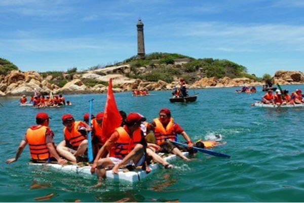 Chèo kayak ở làng chài Mũi Né