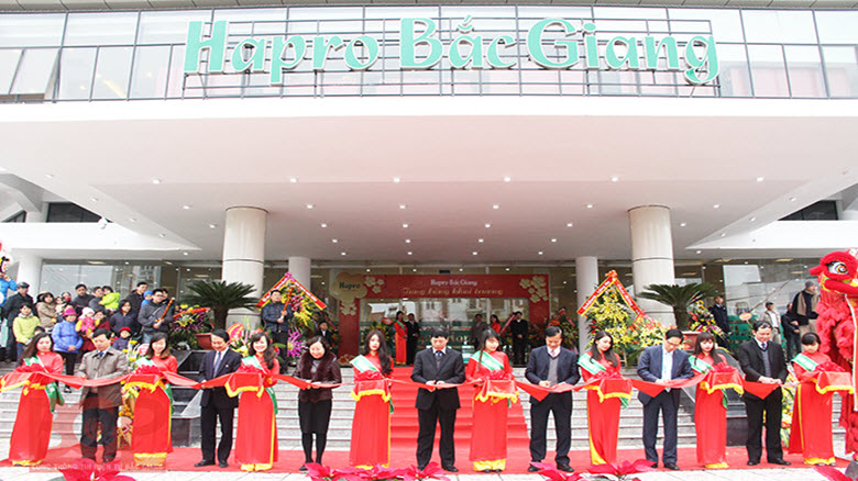 Khai trương Trung tâm Thương mại dịch vụ tổng hợp Hapro Bắc Giang