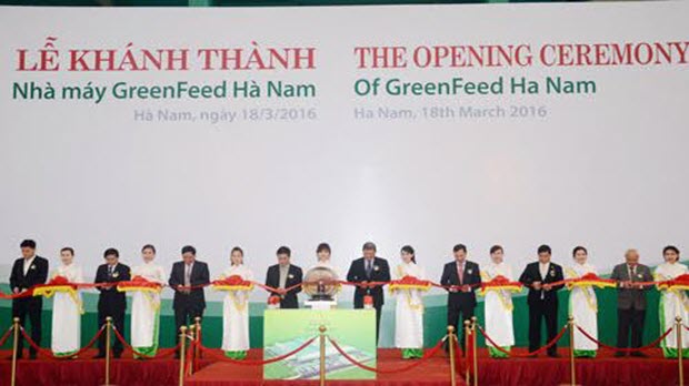 Khánh thành nhà máy GreenFeed sản xuất thức ăn gia súc 37 triệu USD tại KCN Đồng Văn II