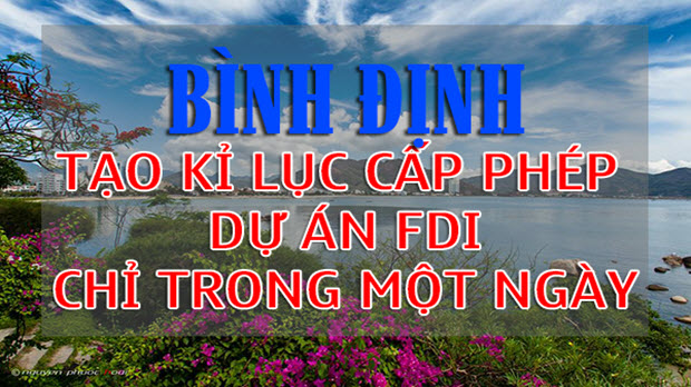  Bình Định: Kỷ lục cấp phép dự án FDI chỉ trong một ngày