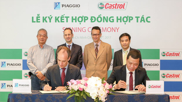 Piaggio và Castrol ký thỏa thuận toàn cầu về cung cấp dầu nhớt