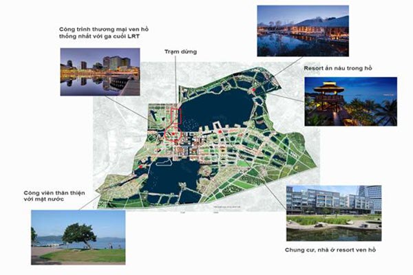 Các dự án đầu tư vào phát triển đô thị, du lịch xung quanh hồ điều hòa đầm Sáu Vó