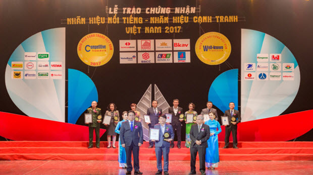 SHB được vinh danh trong Top 20 nhãn hiệu nổi tiếng Việt Nam 2017