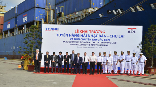  Thaco khai trương tuyến hàng hải quốc tế Nhật Bản - Chu Lai