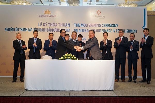 Vietnam Airlines ký thỏa thuận nghiên cứu thành lập công ty liên doanh bảo dưỡng thân cánh máy bay
