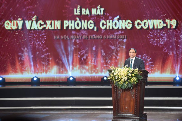 Thủ tướng Chính phủ Phạm Minh Chính kêu gọi toàn dân đóng góp vào Quỹ Vaccine