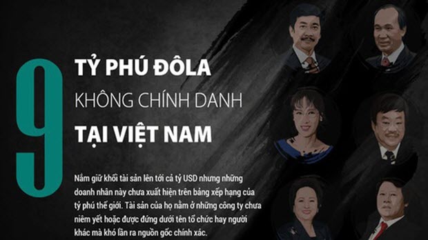 9 tỷ phú đô la không chính danh tại Việt Nam