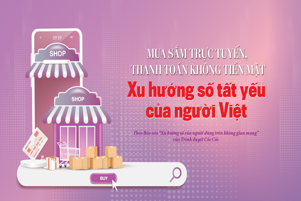 Mua sắm trực tuyến, thanh toán không tiền mặt: Xu hướng số tất yếu của người Việt